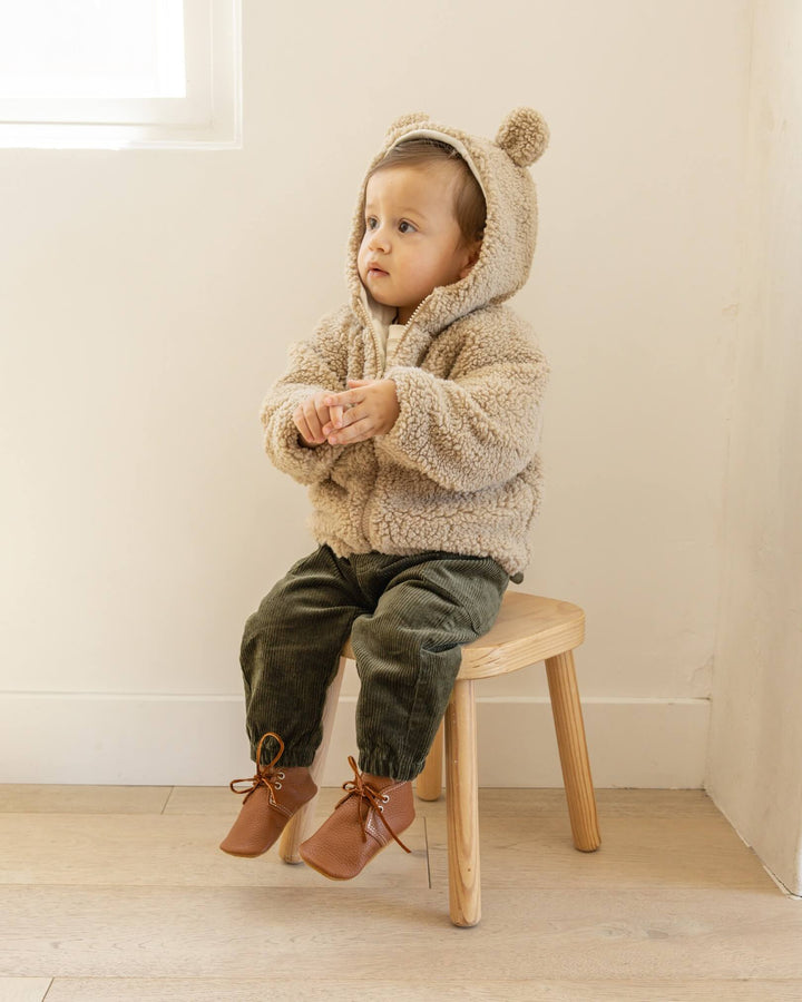 Quincy Mae Bear Jacket - Sand