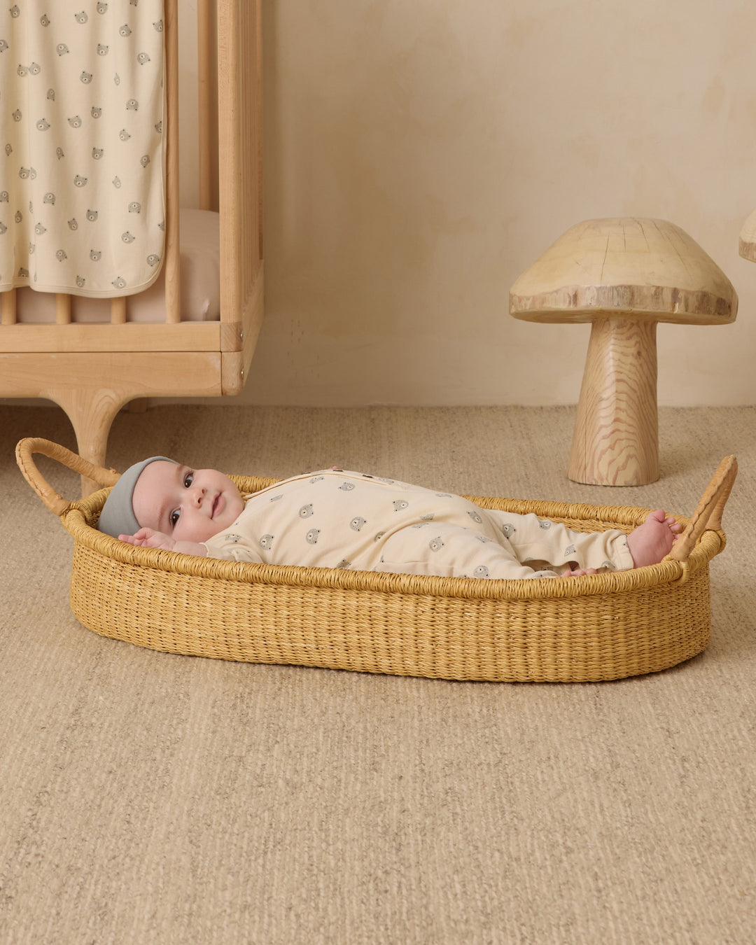 PRE-ORDER Quincy Mae Knotted Baby Hat || Steel Blue