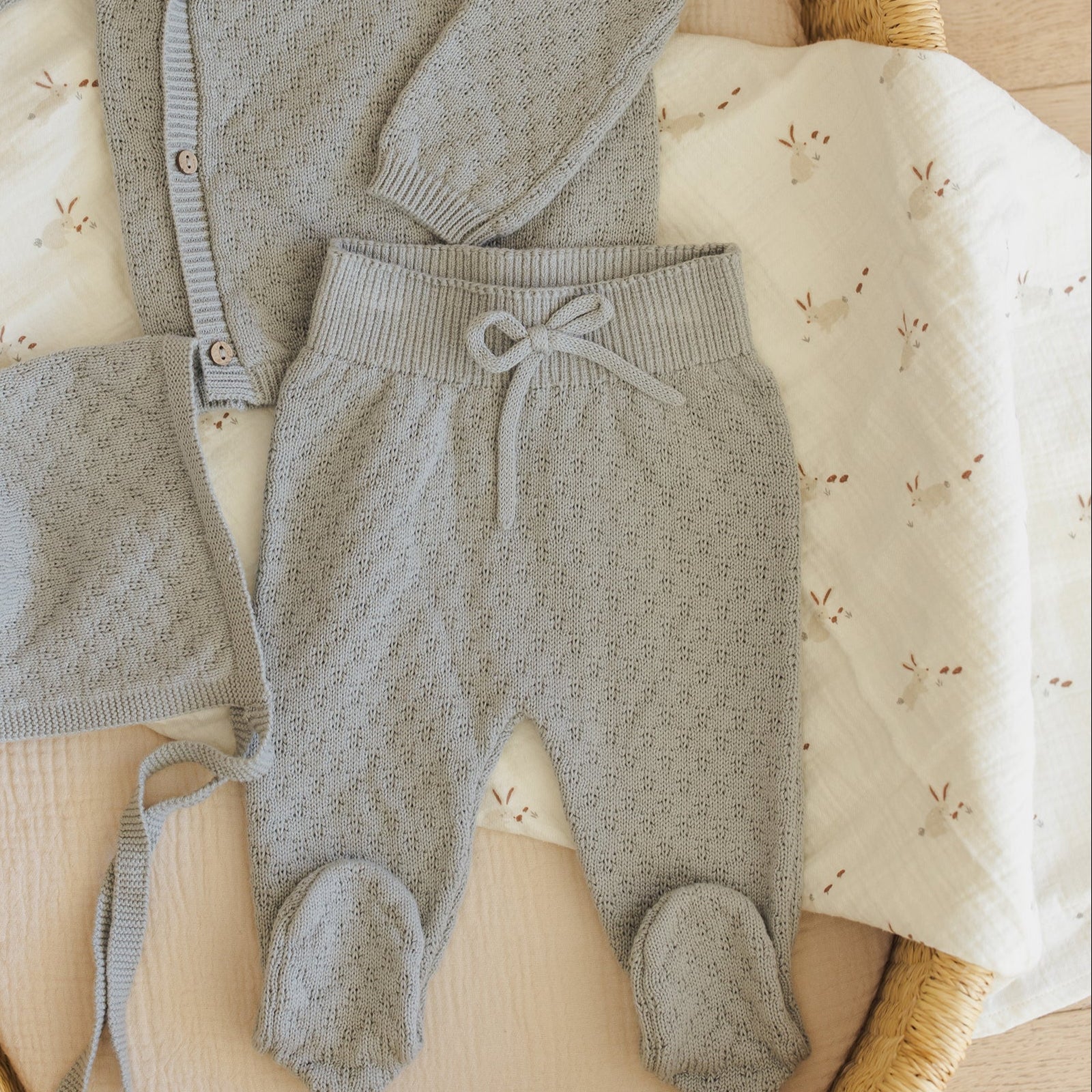 Quincy Mae Woven Swaddle - Bunnies