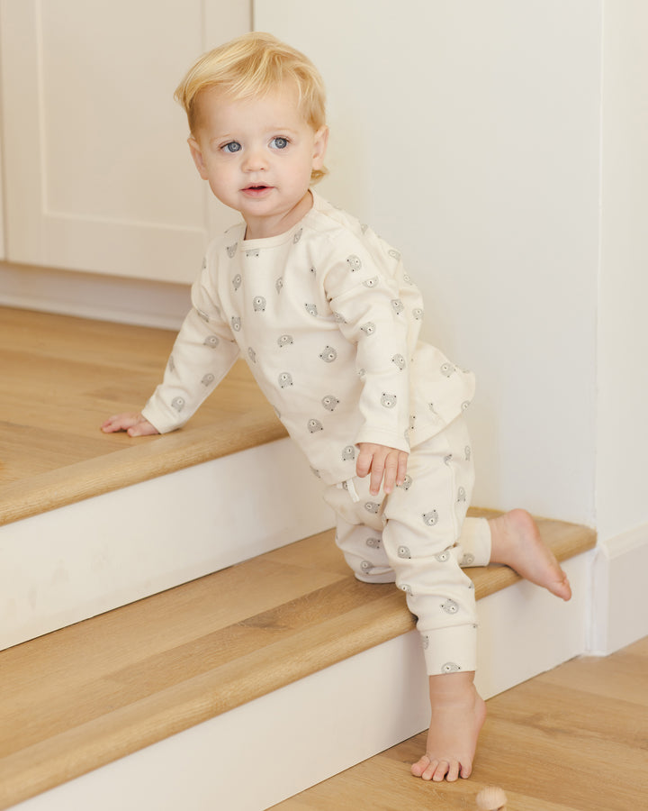 PRE-ORDER Quincy Mae Relaxed Sweatpant || Brown Bear