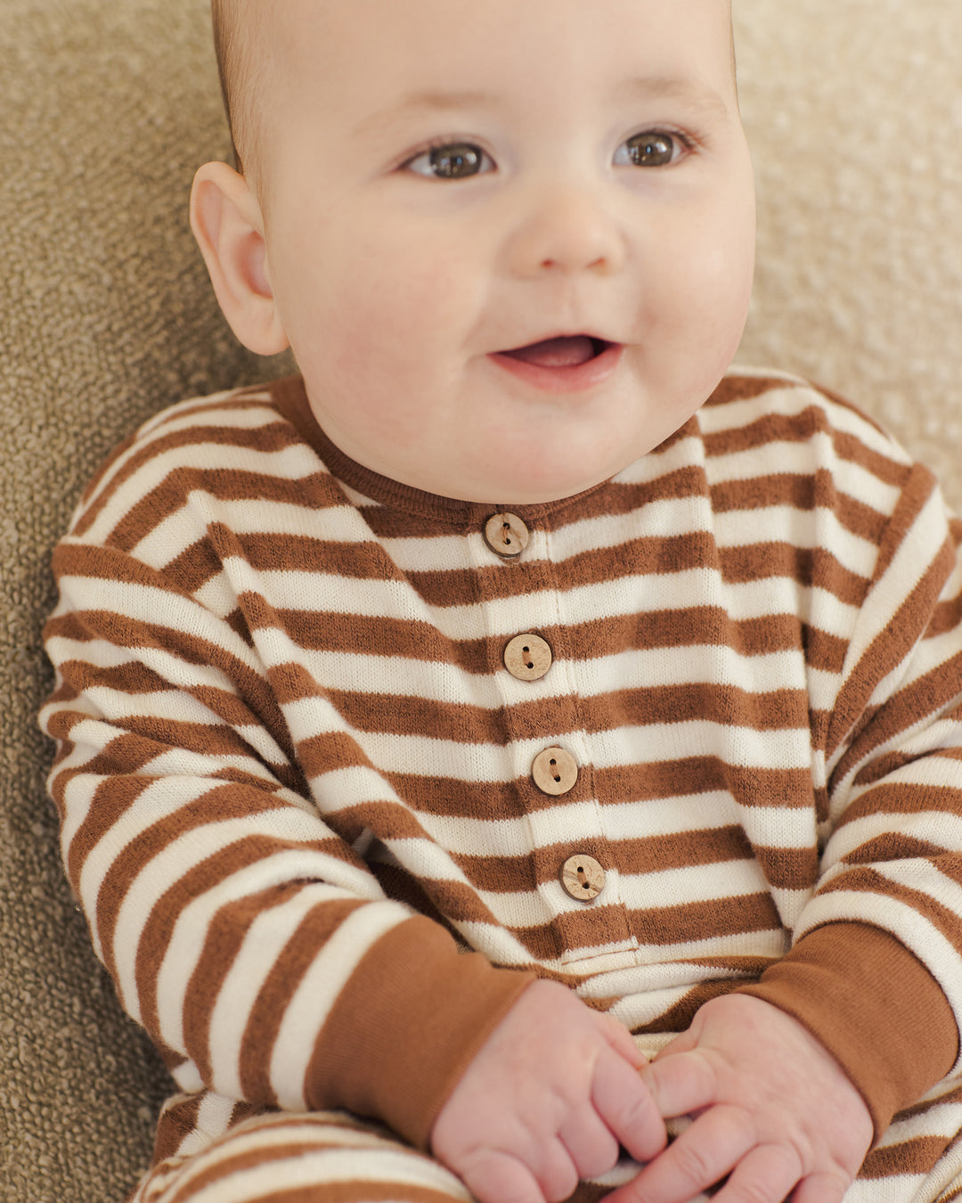 PRE-ORDER Quincy Mae Relaxed Jumpsuit || Cedar Stripe