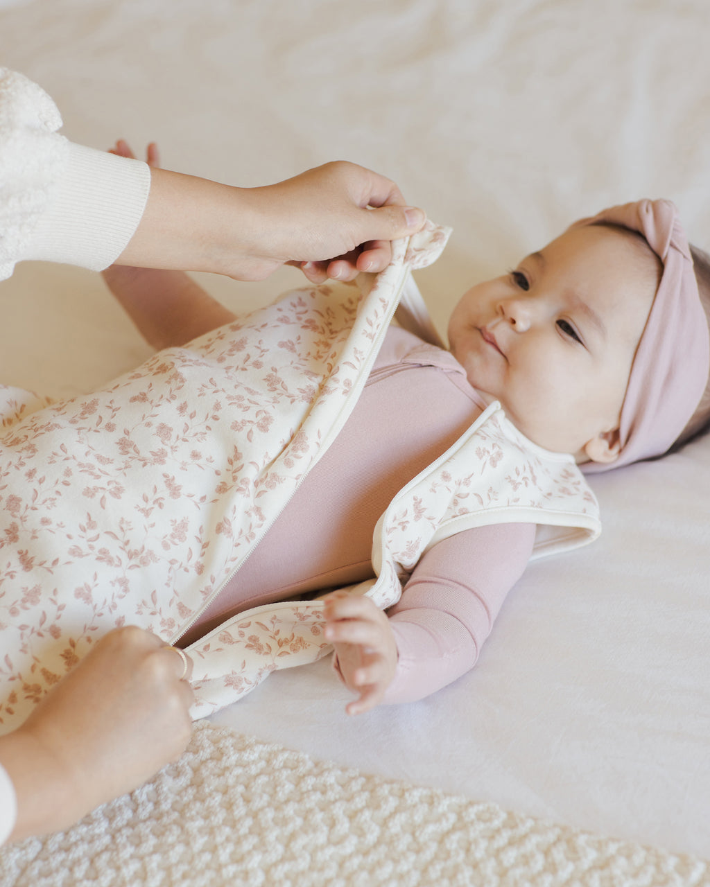 Quincy Mae Jersey Sleep Bag - French Garden