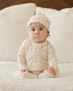 Knotted Baby Hat - French Garden