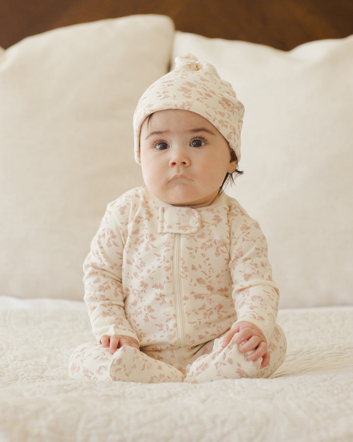PRE-ORDER Quincy Mae Knotted Baby Hat || French Garden