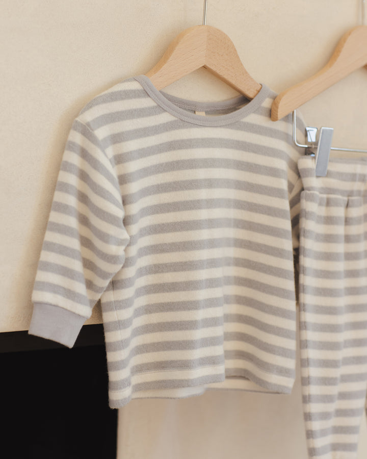 PRE-ORDER Quincy Mae Cozy Set || Blue Stripe
