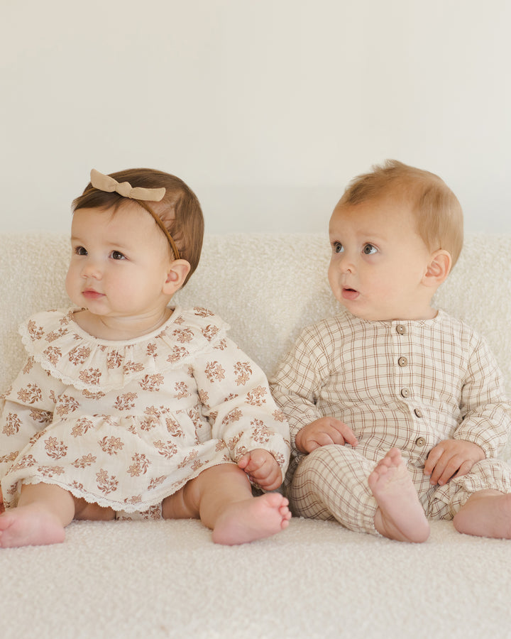 PRE-ORDER Quincy Mae Thalia Romper || Daylily