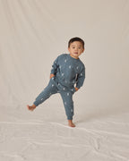 Relaxed Fleece Sweatshirt - Silver Moons