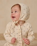 Ruffle Jumpsuit - Blue Ditsy