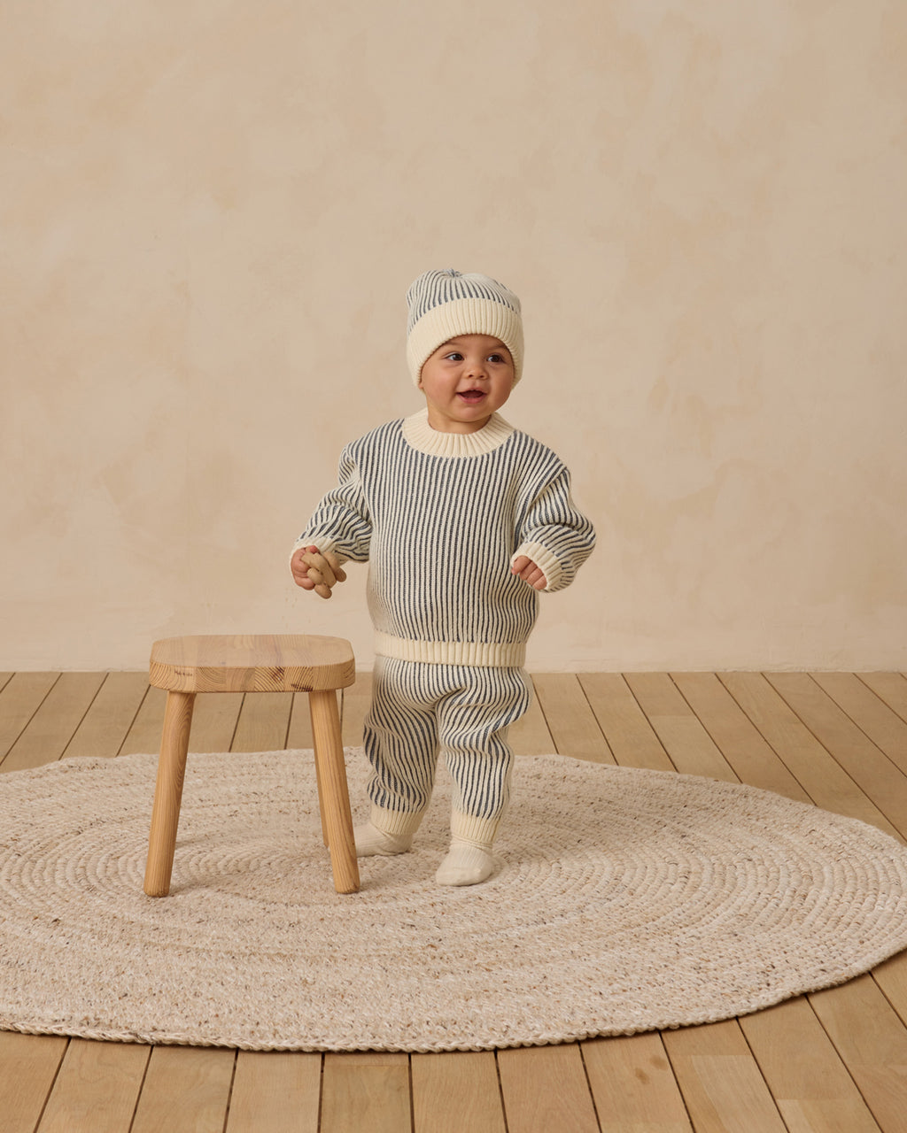 Quincy Mae Chunky Knit Pant - Ocean