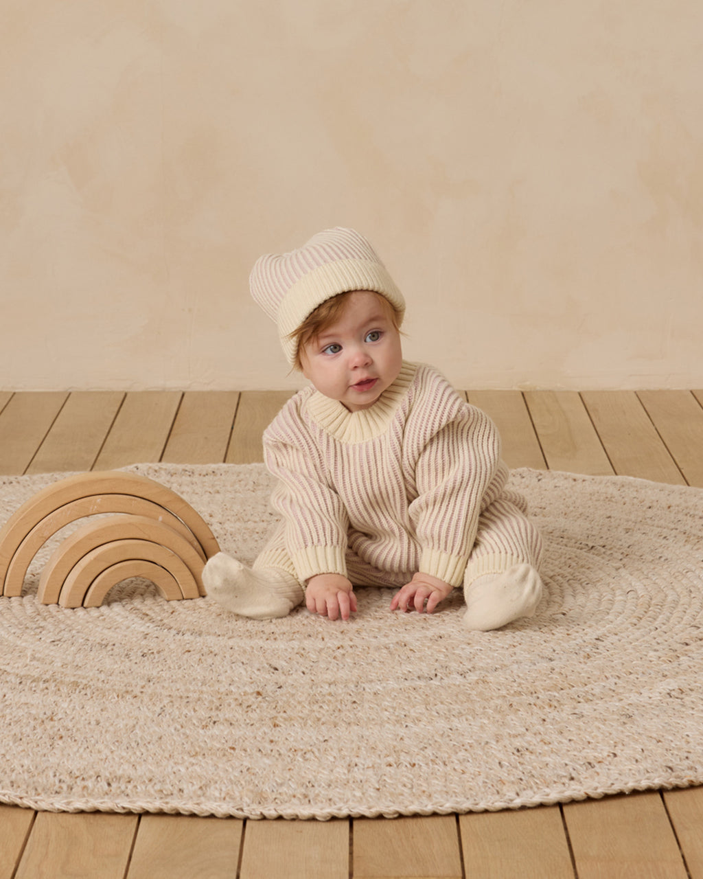 Quincy Mae Relaxed Knit Sweater - Lilac