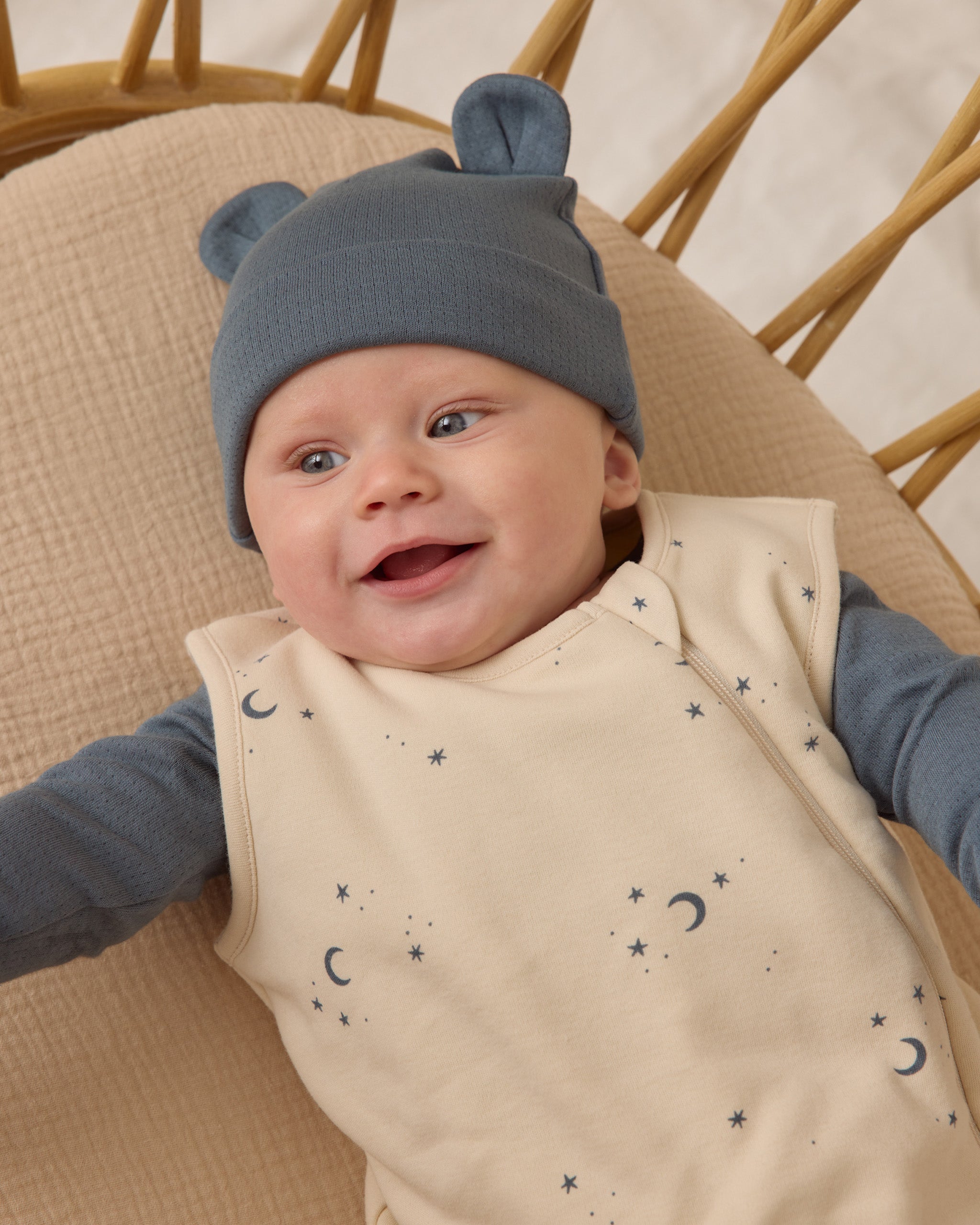 Quincy Mae Baby Bear Beanie - Ocean