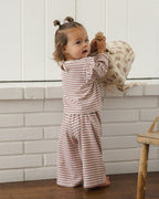 PRE-ORDER - Ruffle Cozy Set - Mulberry Stripe