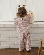 PRE-ORDER - Ruffle Cozy Set - Mulberry Stripe