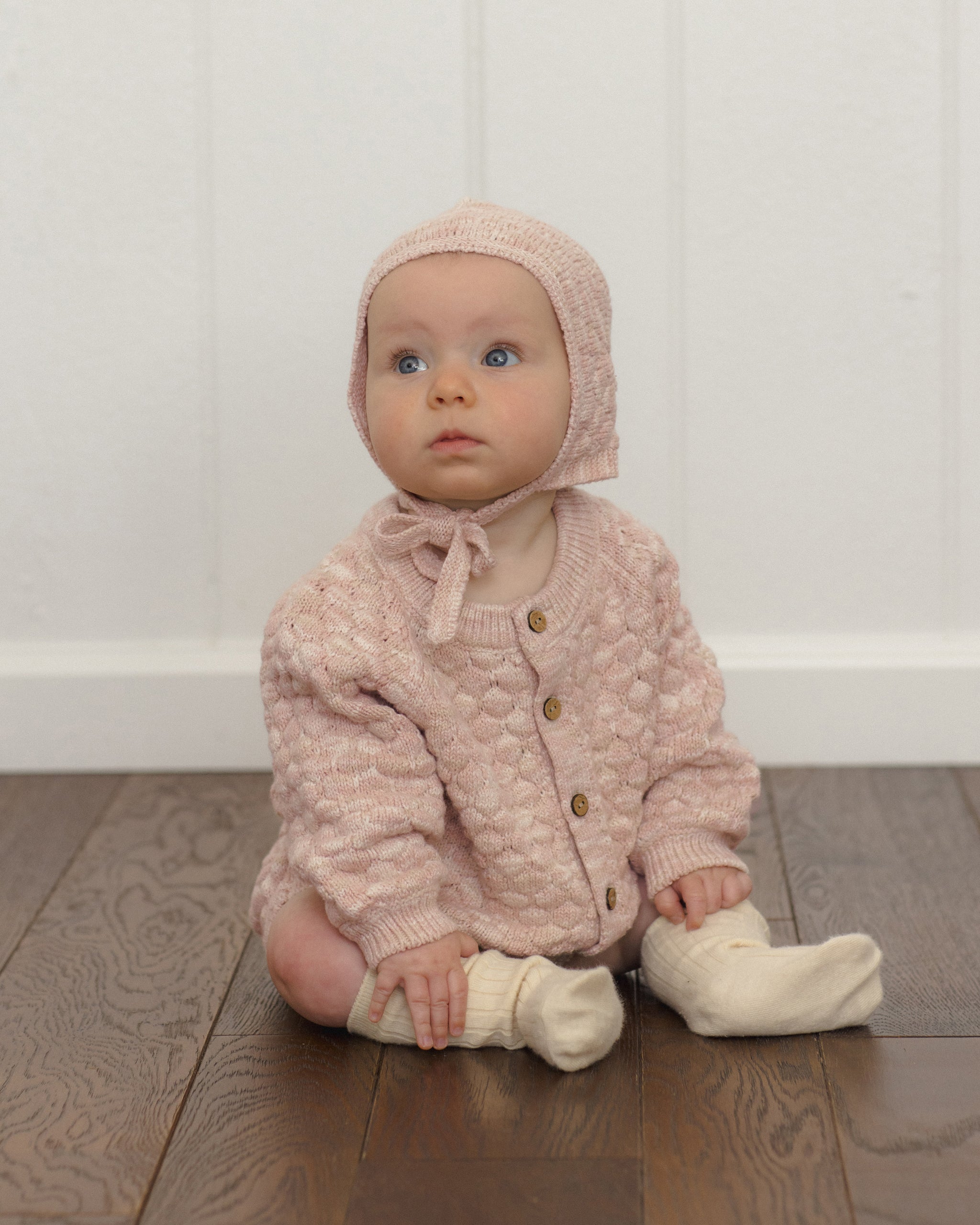 PRE-ORDER - Socks Set - Natural/Dusty Rose