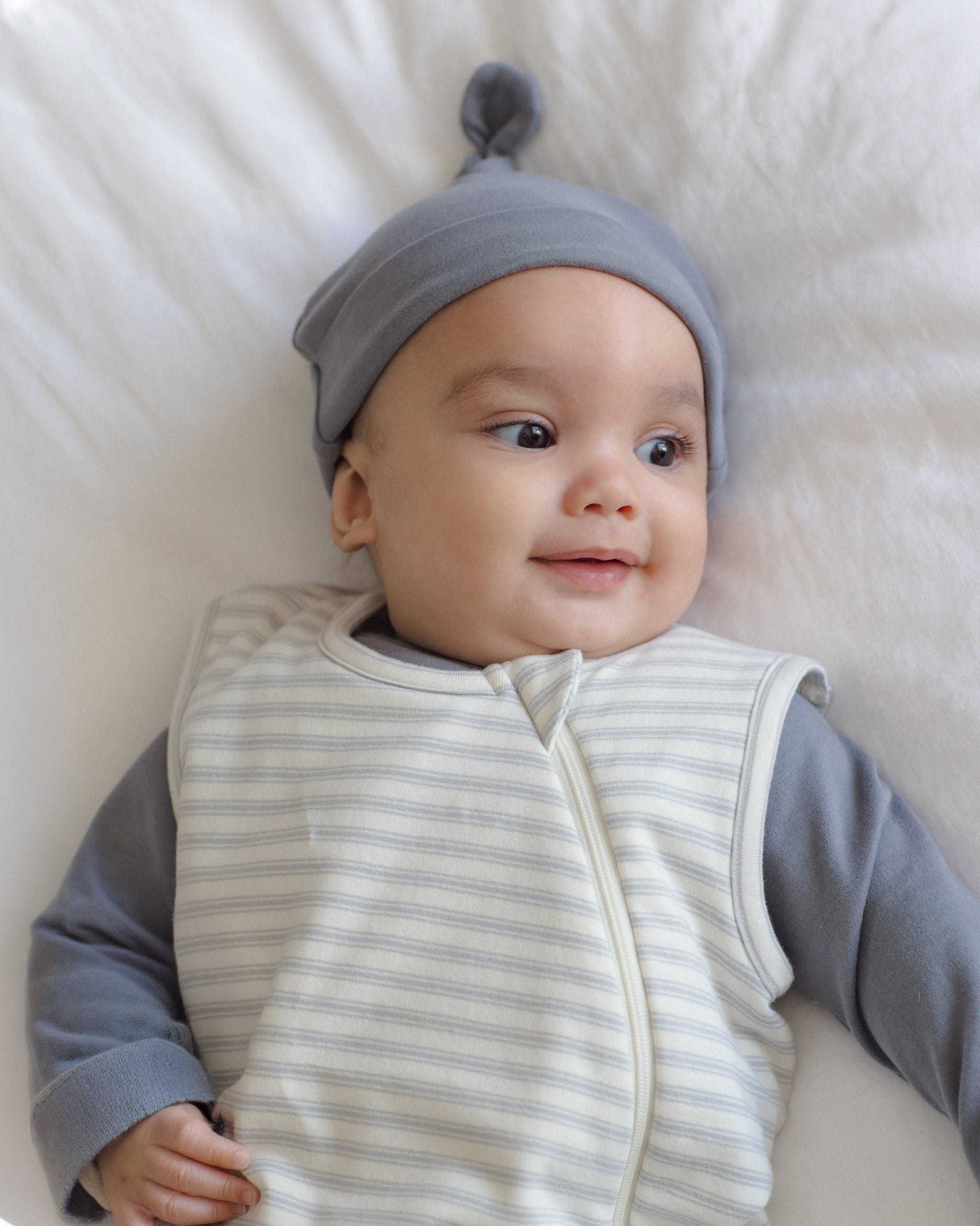 PRE-ORDER - Knotted Baby Hat - Slate