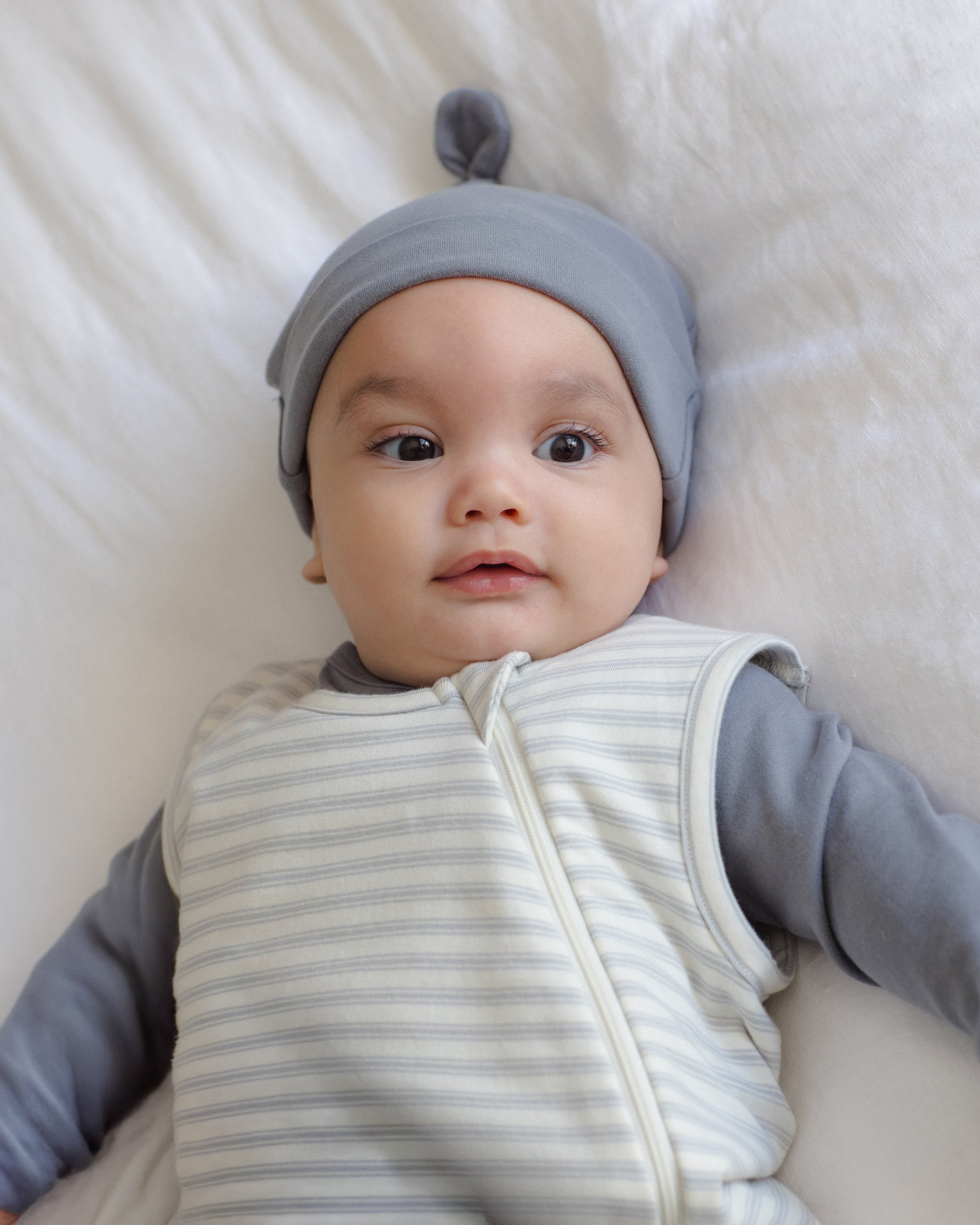 PRE-ORDER - Knotted Baby Hat - Slate