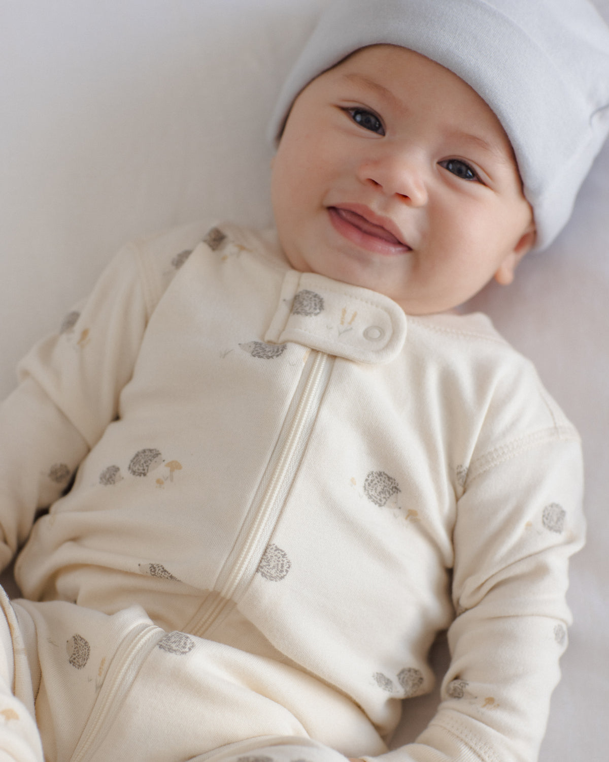 Zip Long Sleeve Sleeper - Hedgehog