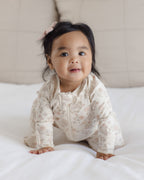 Zip Long Sleeve Sleeper Footie - Floral Vine