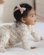 Zip Long Sleeve Sleeper Footie - Floral Vine
