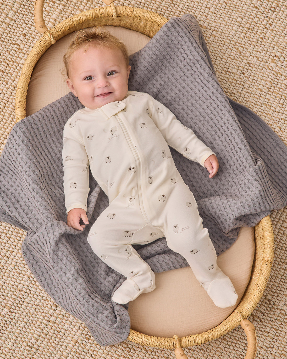 Zip Long Sleeve Sleeper Footie - Sheep
