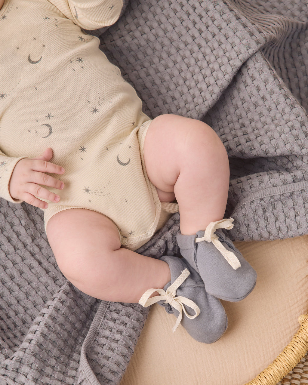 Ribbed Bodysuit 2Pk - Slate Microstripe/Celestial
