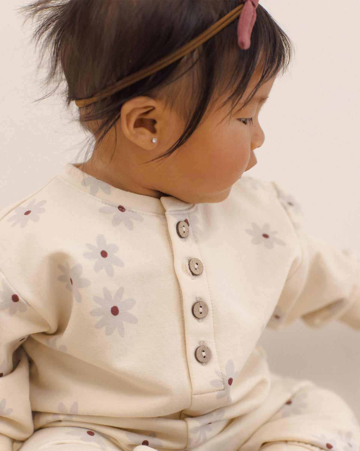 Relaxed Fleece Jumpsuit Blue Daisy