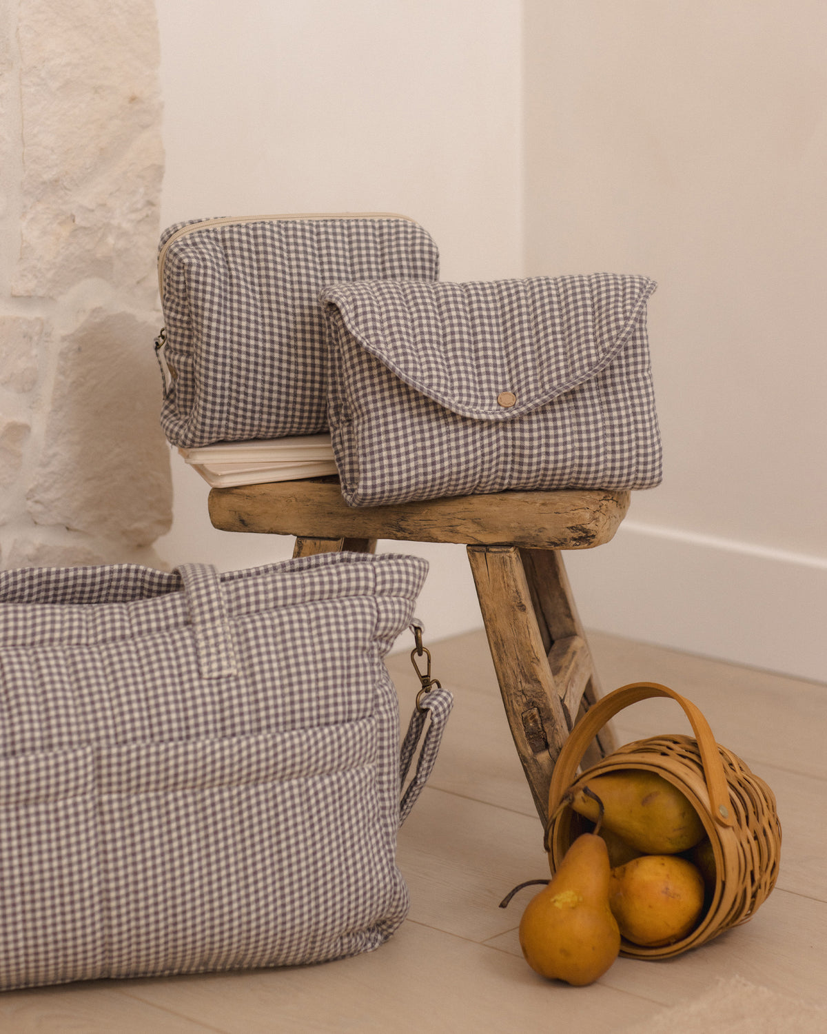 Toiletry Bag Midnight Gingham