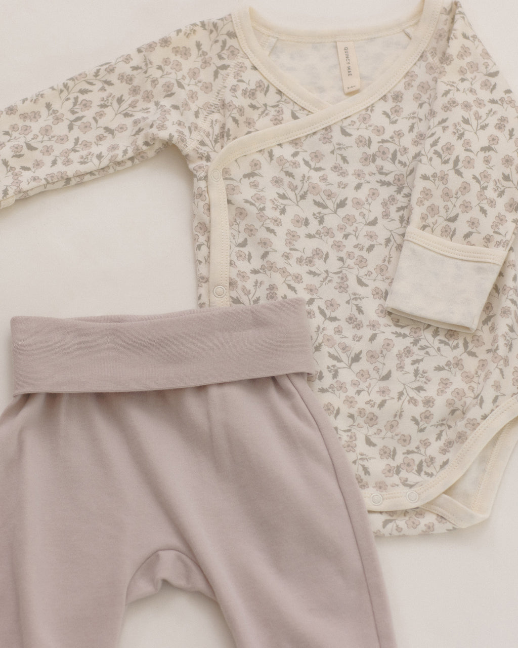 Side Snap Bodysuit + Pant Set Floret