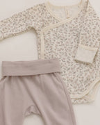 Side Snap Bodysuit + Pant Set Floret