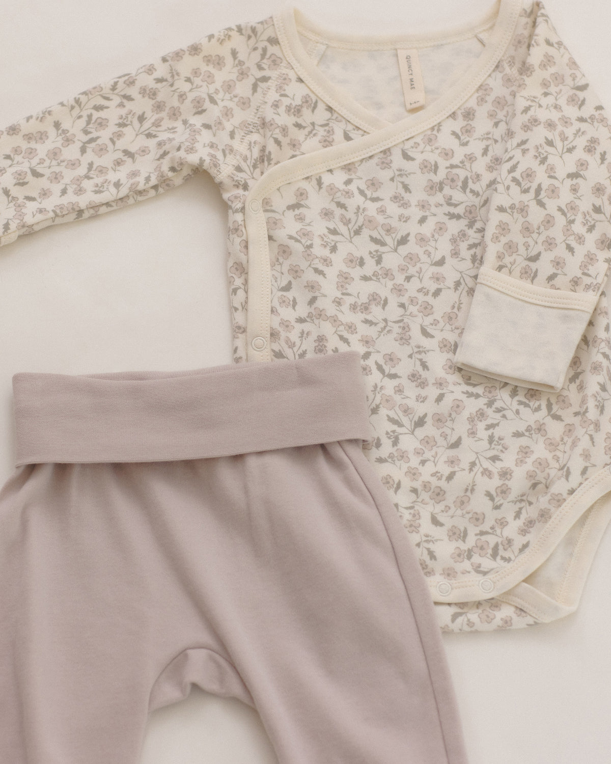 Side Snap Bodysuit + Pant Set Floret