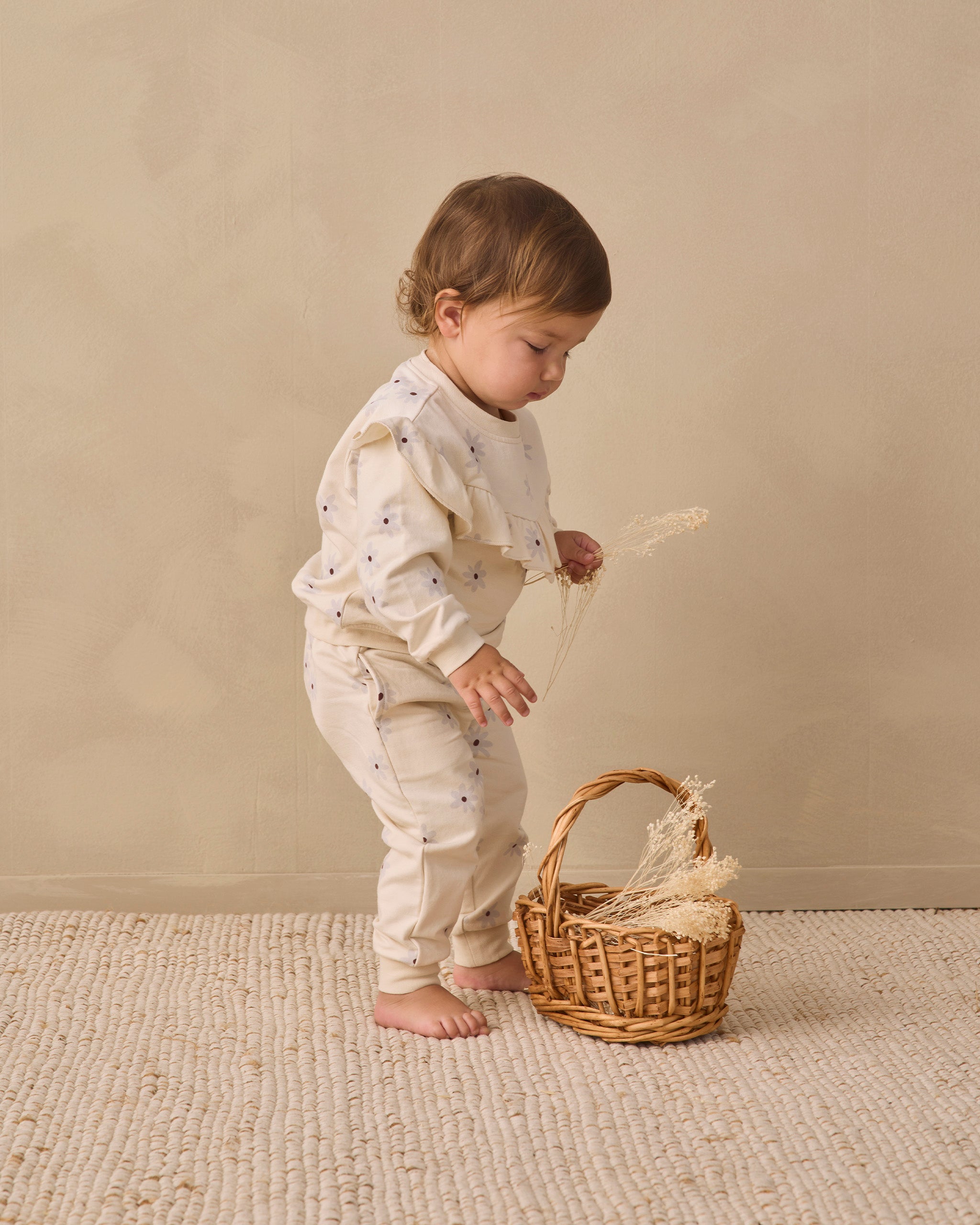 Relaxed Fleece Sweatpant Blue Daisy