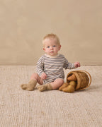 Long Sleeve Romper Vintage Stripe