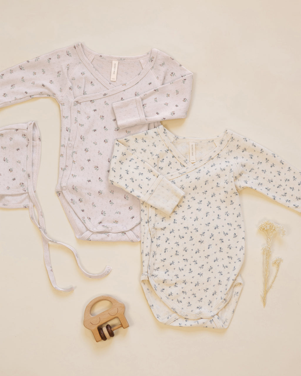 Side Snap Bodysuit Heart Ditsy