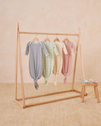 Knotted Baby Gown + Hat Set - Fleur