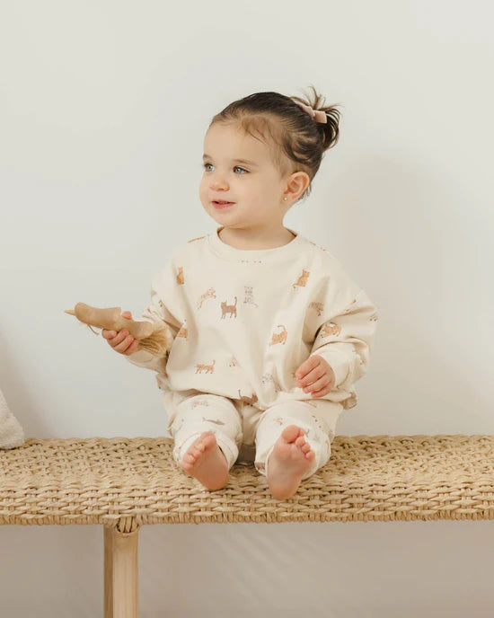 Quincy Mae Relaxed Sweatshirt - Cats
