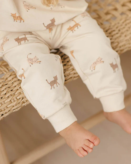 Quincy Mae Relaxed Sweatpant - Cats