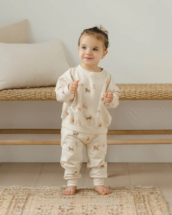 Quincy Mae Relaxed Sweatshirt - Cats