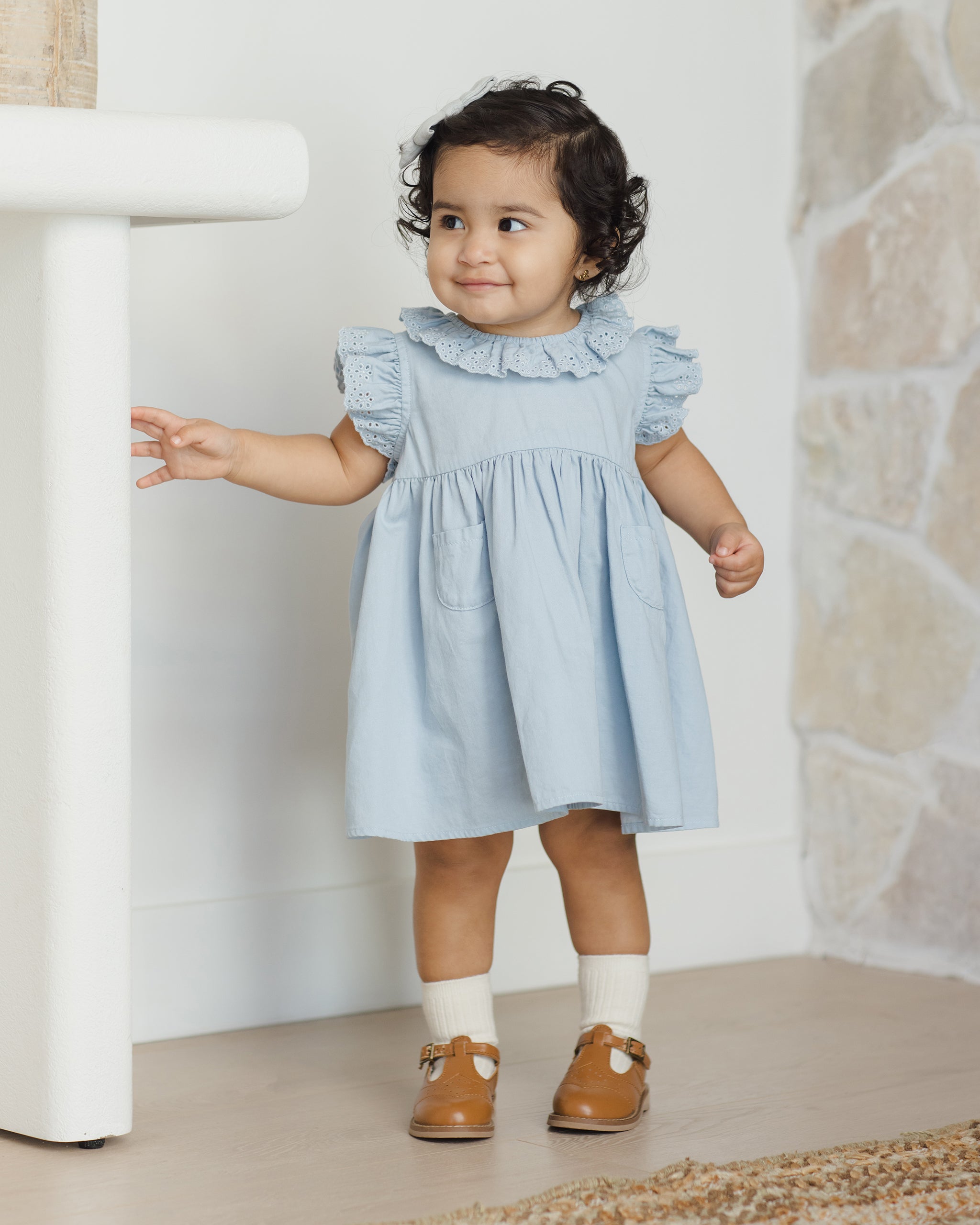 Quincy Mae Sophie Dress - Chambray