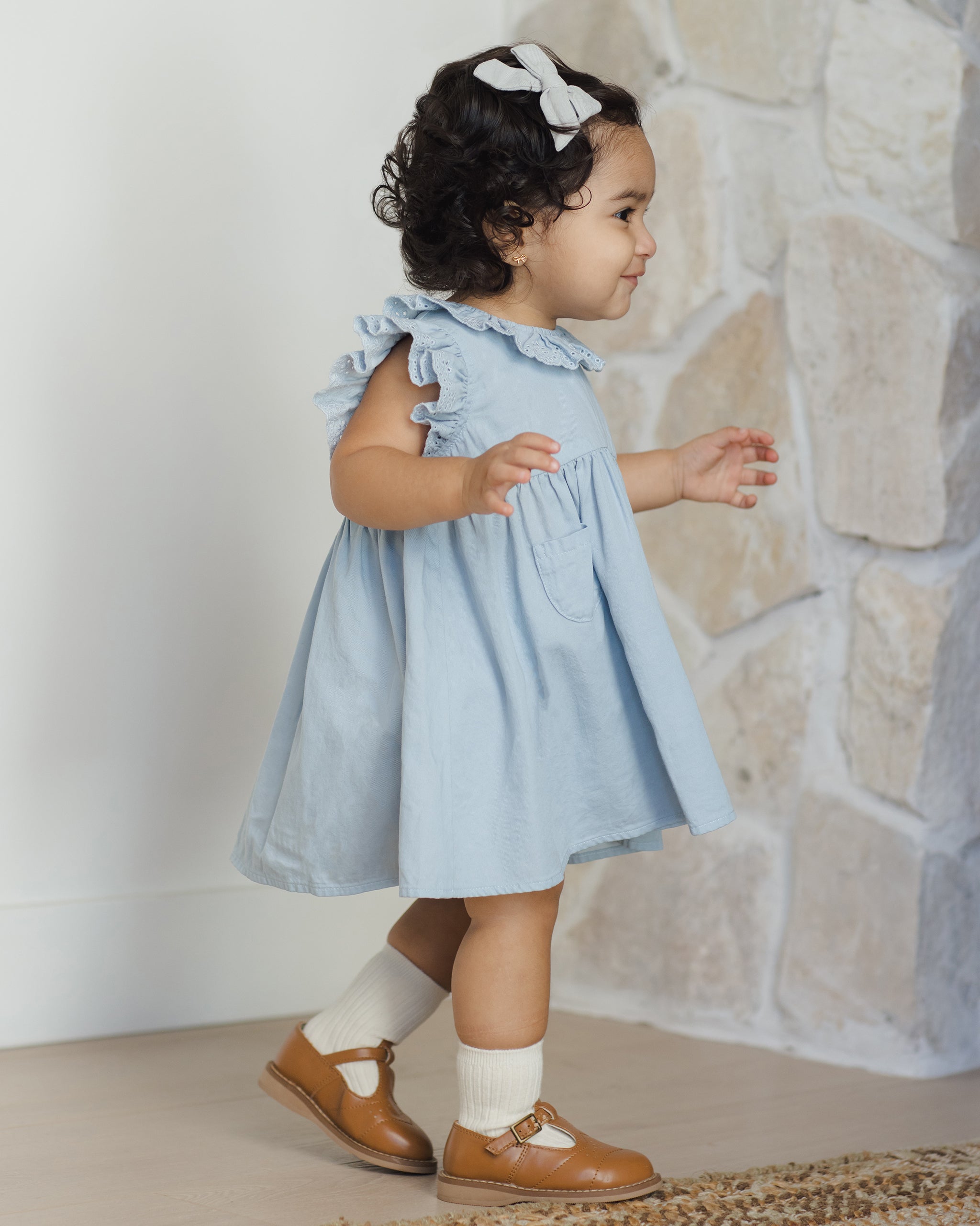 Quincy Mae Sophie Dress - Chambray
