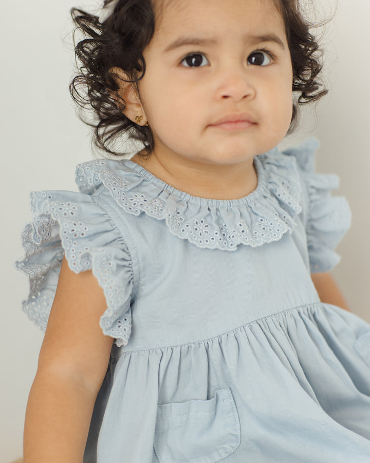 Quincy Mae Sophie Dress - Chambray