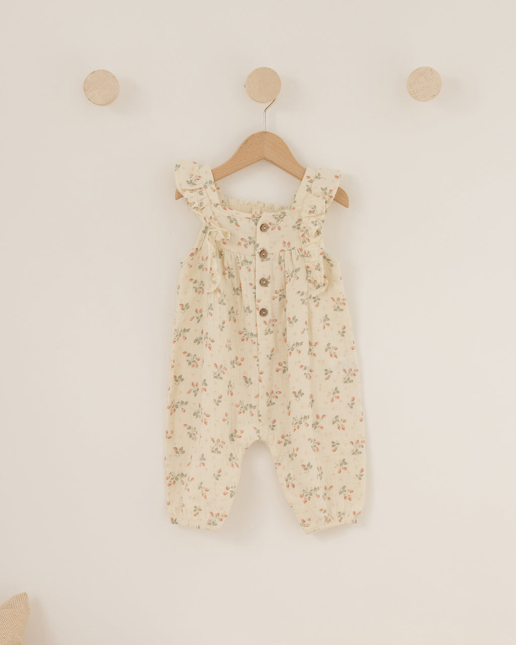 Quincy Mae Nova Romper - Strawberries