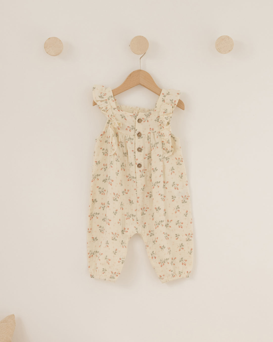 Quincy Mae Nova Romper - Strawberries