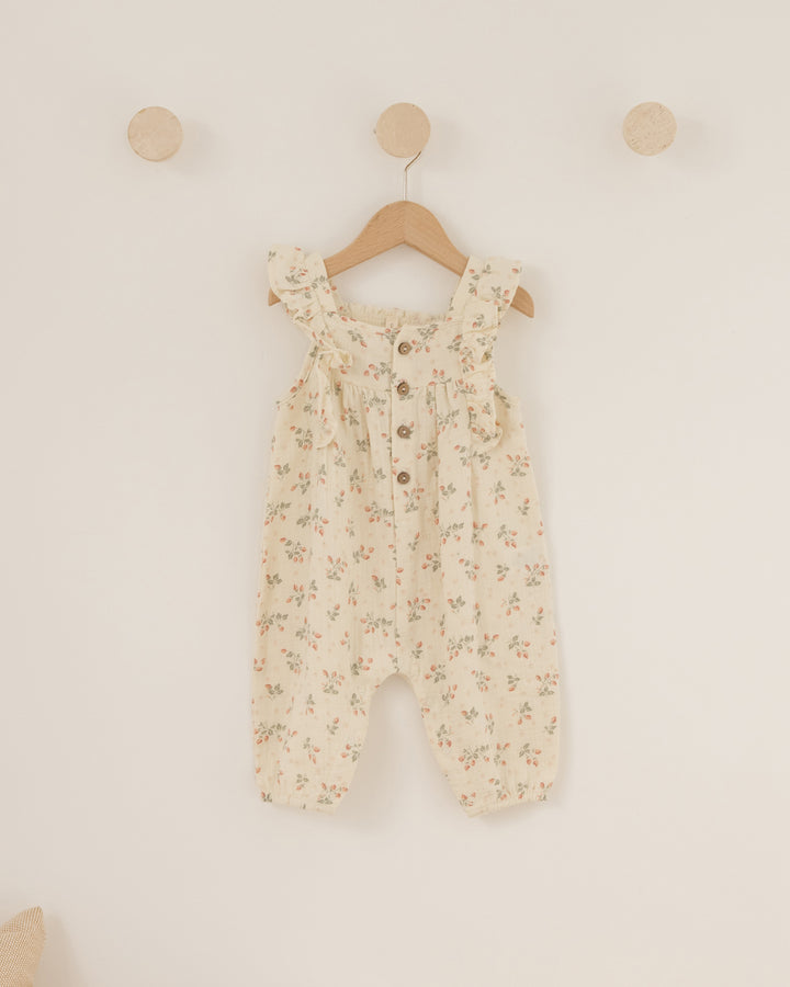 Quincy Mae Nova Romper - Strawberries