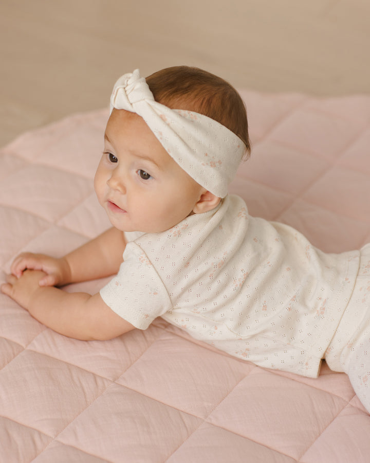 Quincy Mae Knotted Headband - Vintage Rose