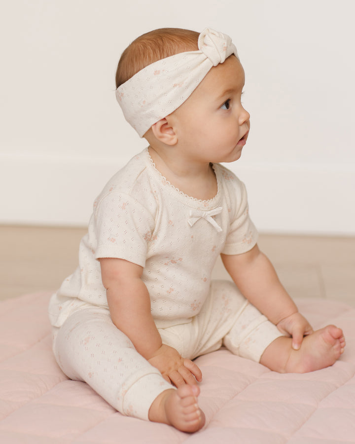 Quincy Mae Knotted Headband - Vintage Rose
