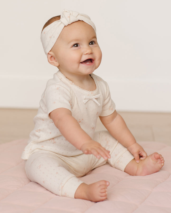 Quincy Mae Knotted Headband - Vintage Rose