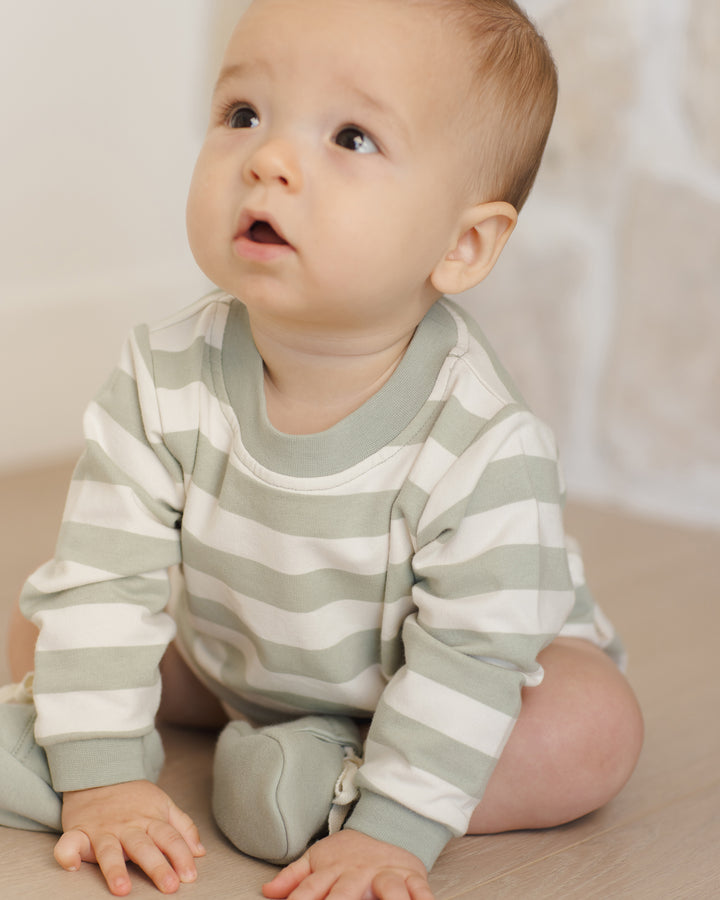 Quincy Mae Baby Booties - Sage