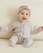 Zip Long Sleeve Sleeper Footie - Lavender Ditsy