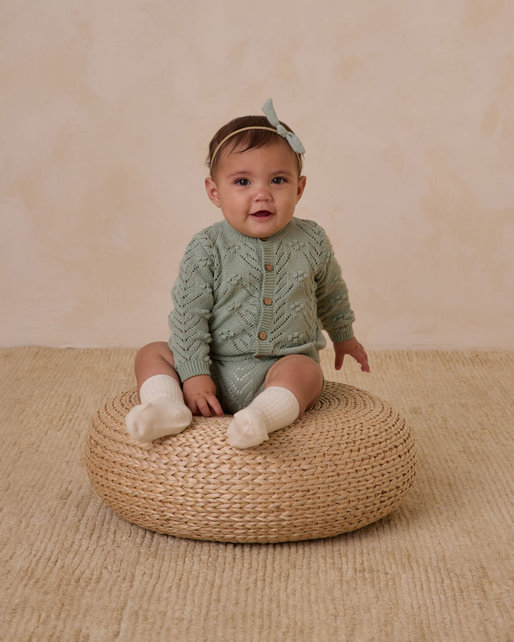 Quincy Mae Knit Cardigan - Sage