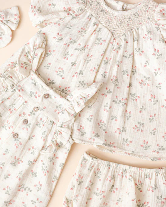 Quincy Mae Carina Dress - Strawberries